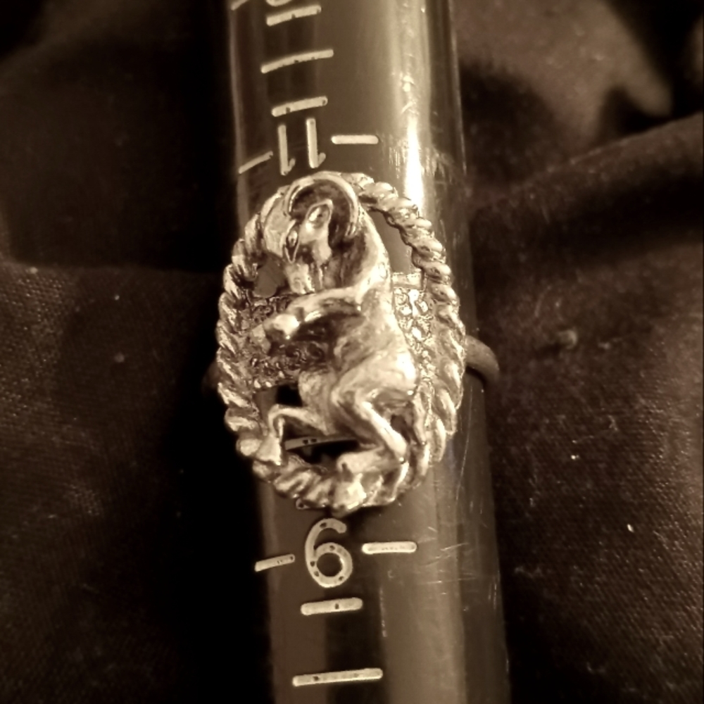 Vintage Vogue Zodiac Aries Ring